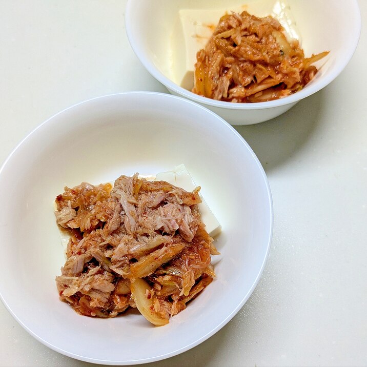 これ絶対に美味しい♪混ぜるだけのキムチツナ奴